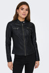 Only Onlbandit Faux Leather Biker Otw Noos Bayan Deri Ceket 15081400 SİYAH