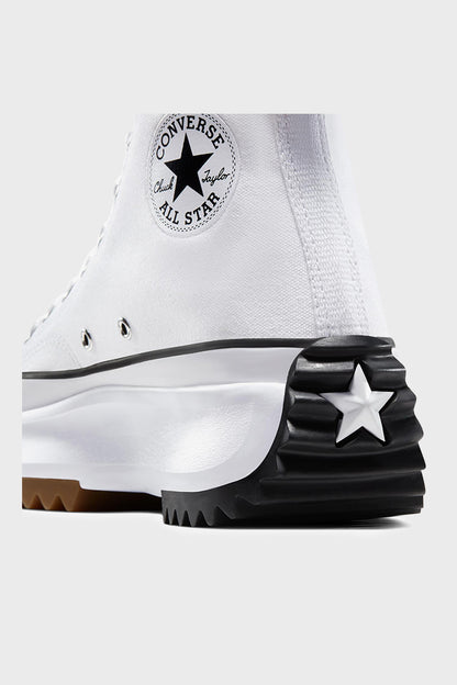 Converse Run Star Hike Bilekli Sneaker Bayan Ayakkabı 166799C 102 BEYAZ-SİYAH