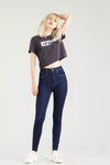 Levi's Pamuklu Yüksek Bel Super Skinny Mile High Jeans Bayan Kot Pantolon 22791-0193 KOYU MAVİ