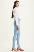 Levi's Pamuklu Mile Yüksek Bel Süper Skinny Fit Jeans Bayan Kot Pantolon 22791-0222 AÇIK MAVİ