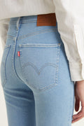 Levi's Pamuklu Mile Yüksek Bel Süper Skinny Fit Jeans Bayan Kot Pantolon 22791-0222 AÇIK MAVİ