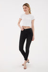 Fashion Friends Streç Pamuklu Yüksek Bel Skinny Fit Jeans Bayan Kot Pantolon 23Y0693K1 ANTRASİT