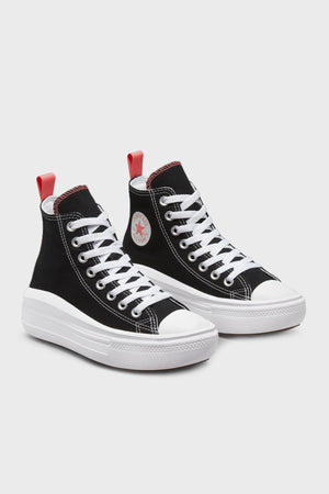 Converse Chuck Taylor All Star Platform Bilekli Sneaker Bayan Ayakkabı 271716C 001 SİYAH-PEMBE