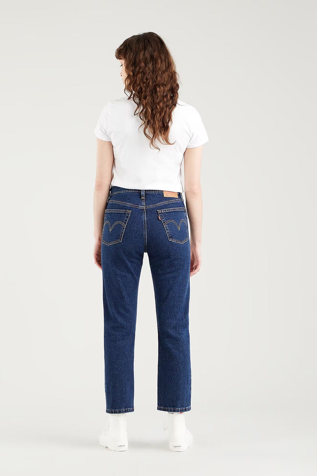 Levi's Pamuklu Yüksek Bel Straigt Leg 501 Jeans Bayan Kot Pantolon 36200-0179 LACİVERT