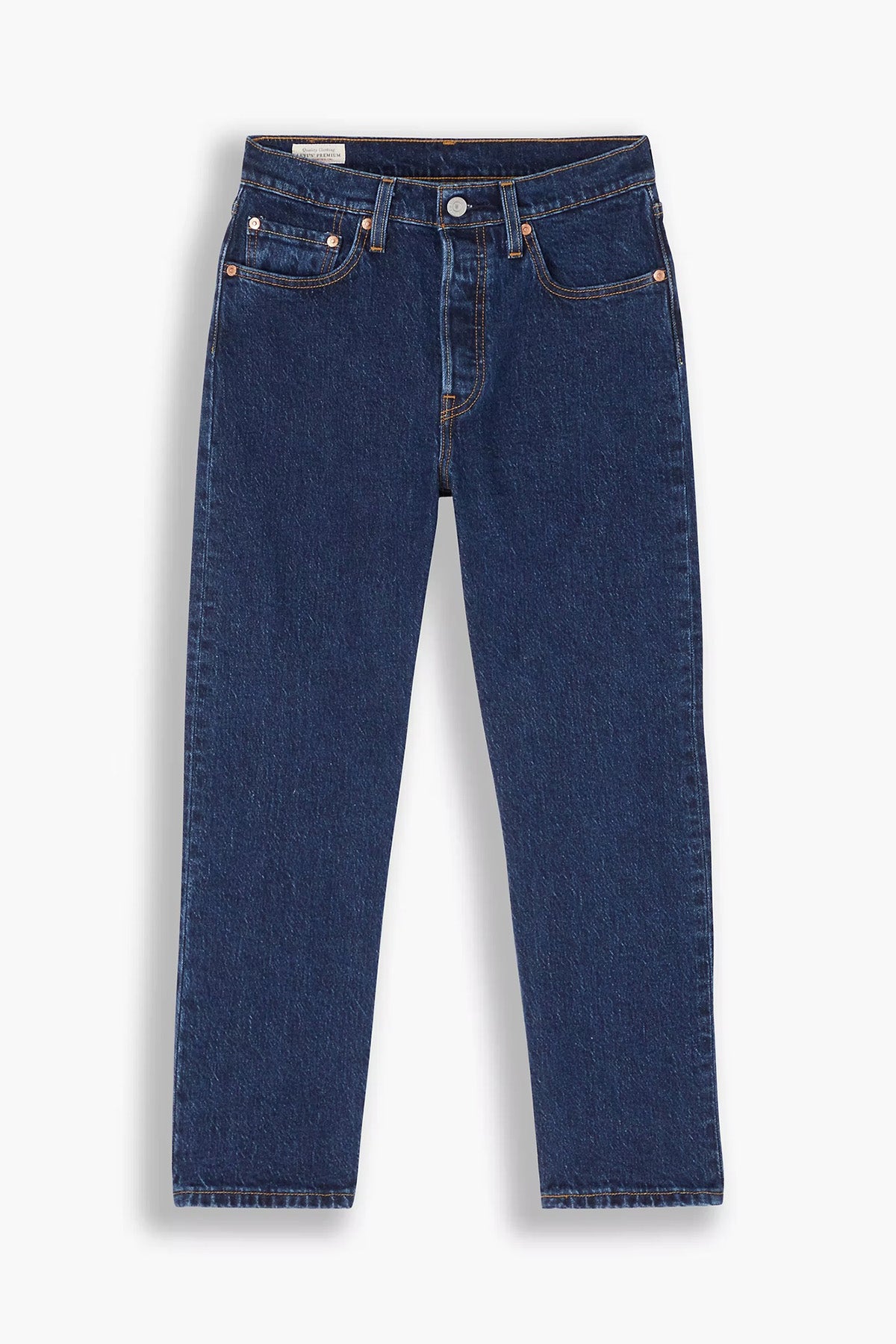 Levi's Pamuklu Yüksek Bel Straigt Leg 501 Jeans Bayan Kot Pantolon 36200-0179 LACİVERT