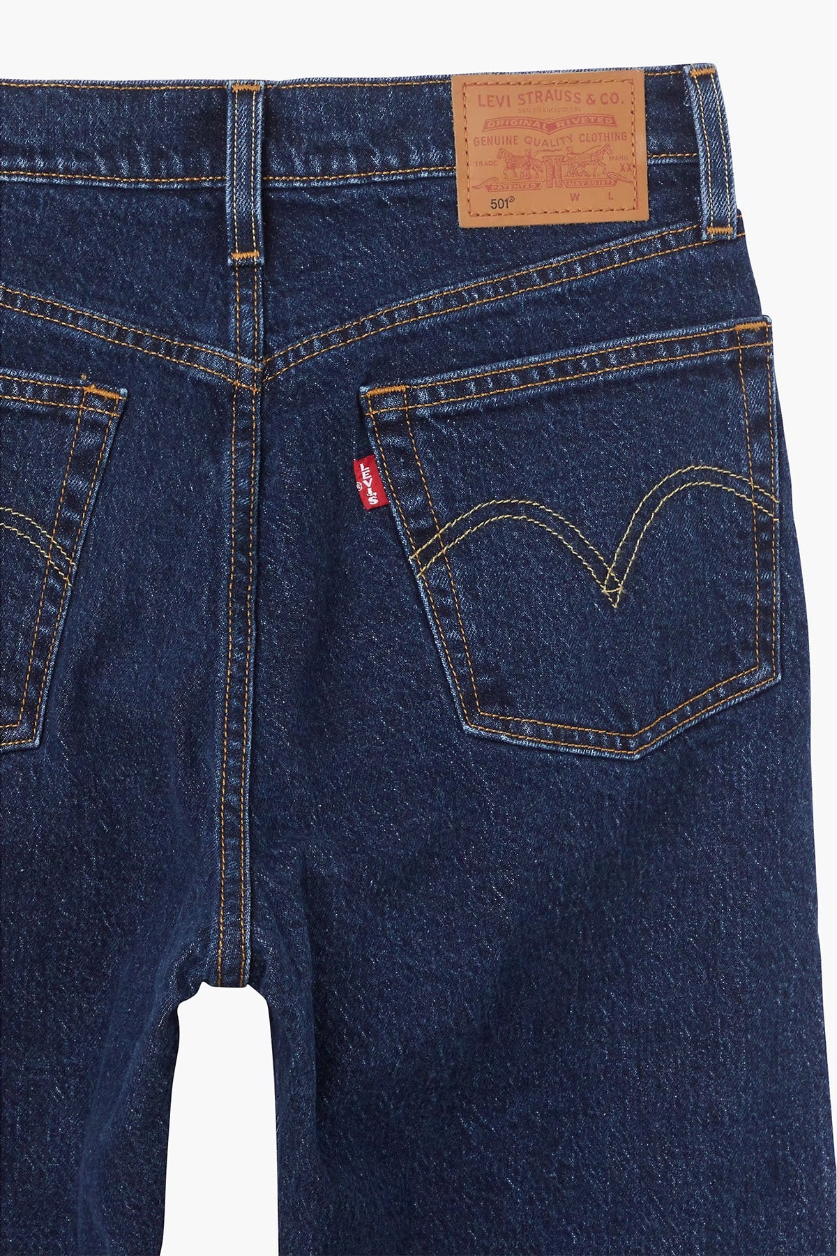 Levi's Pamuklu Yüksek Bel Straigt Leg 501 Jeans Bayan Kot Pantolon 36200-0179 LACİVERT