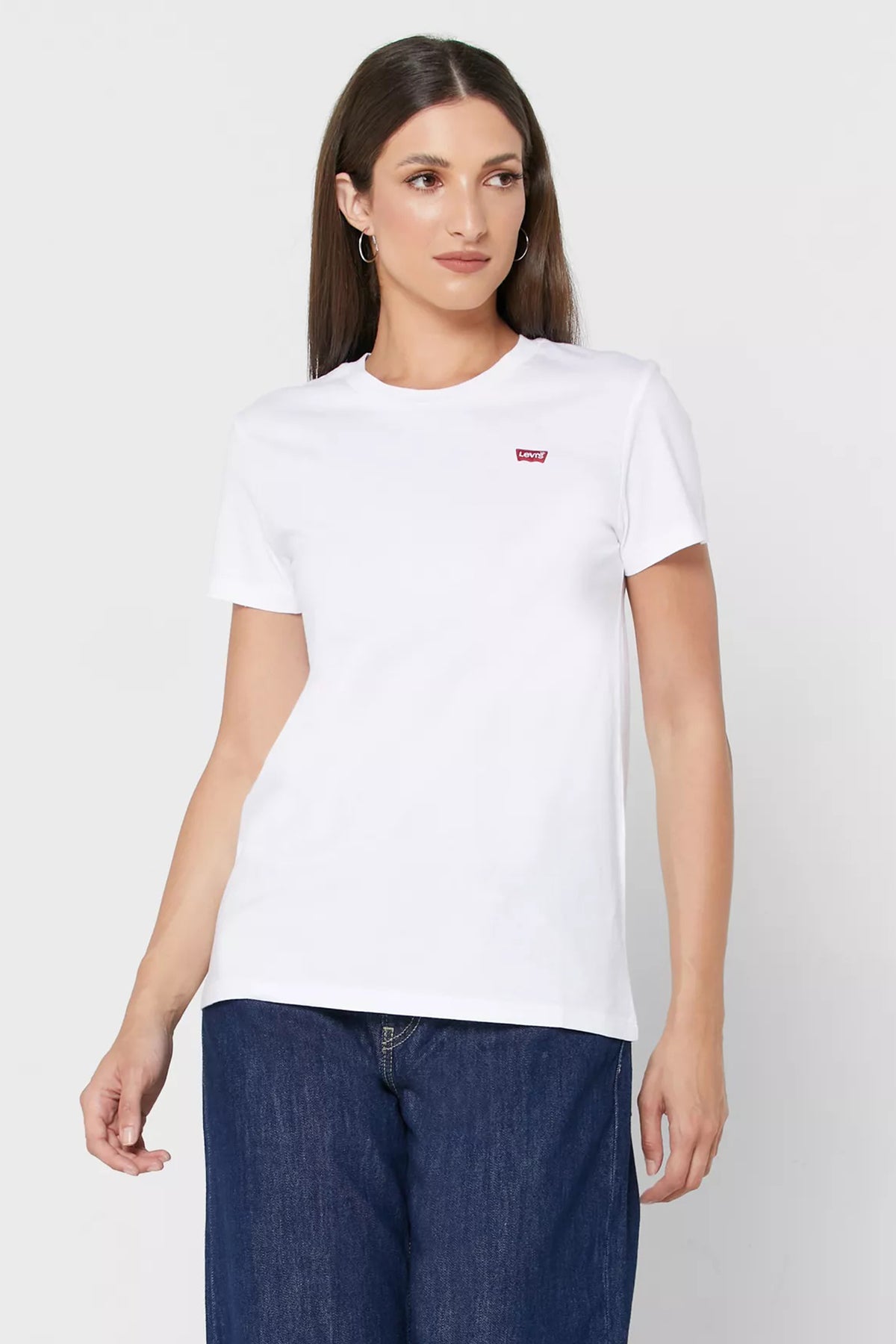 Levi's Pamuklu Regular Fit Bisiklet Yaka Bayan T Shirt 39185-0122 BEYAZ