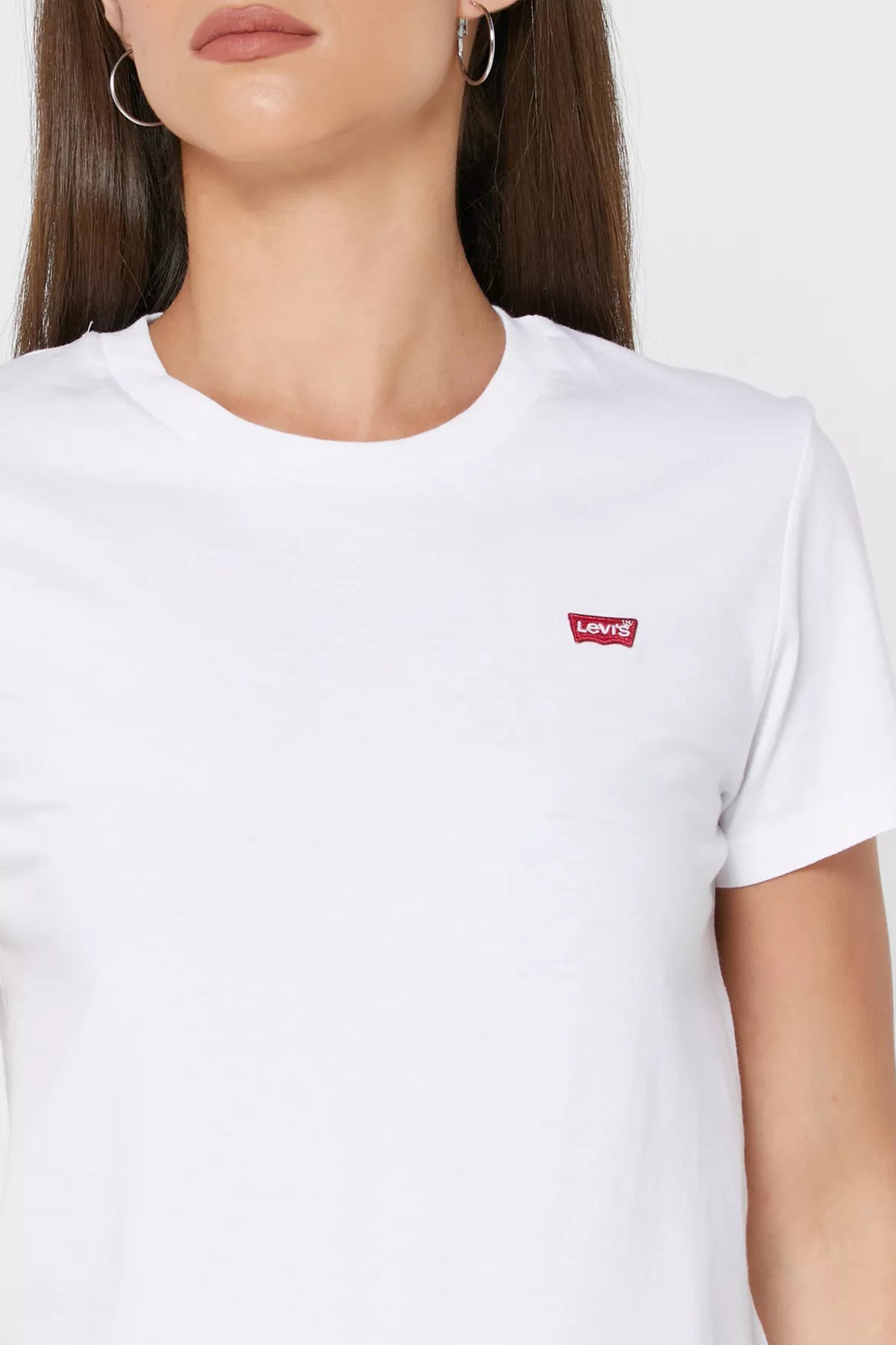 Levi's Pamuklu Regular Fit Bisiklet Yaka Bayan T Shirt 39185-0122 BEYAZ