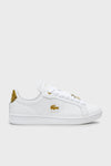 Lacoste Carnaby Logolu Deri Sneaker Bayan Ayakkabı 745SFA0055T 216 BEYAZ-GOLD