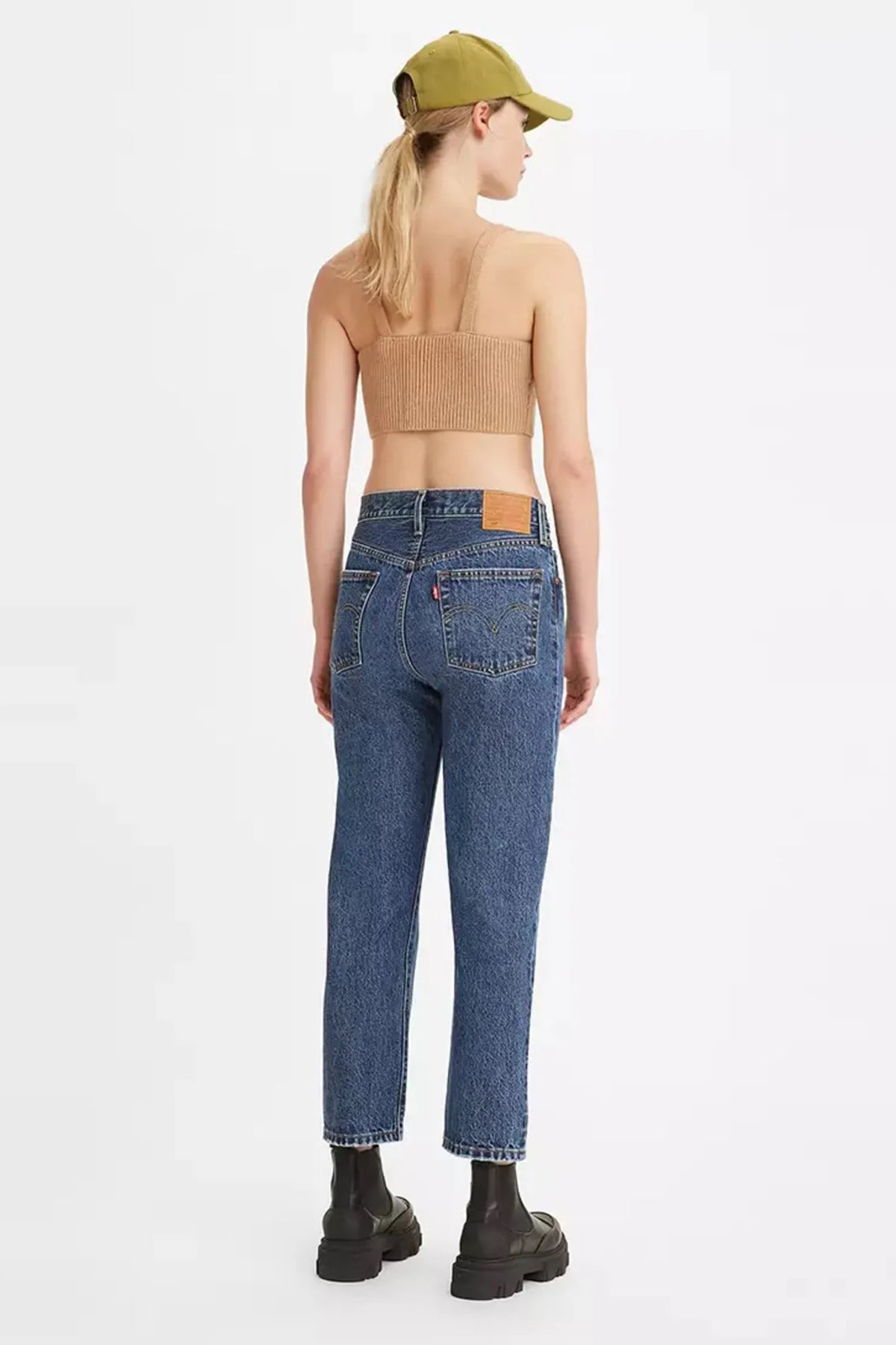 Levi's 501 Pamuklu Regular Fit Cropped Jeans Bayan Kot Pantolon A7739-0006 MAVİ