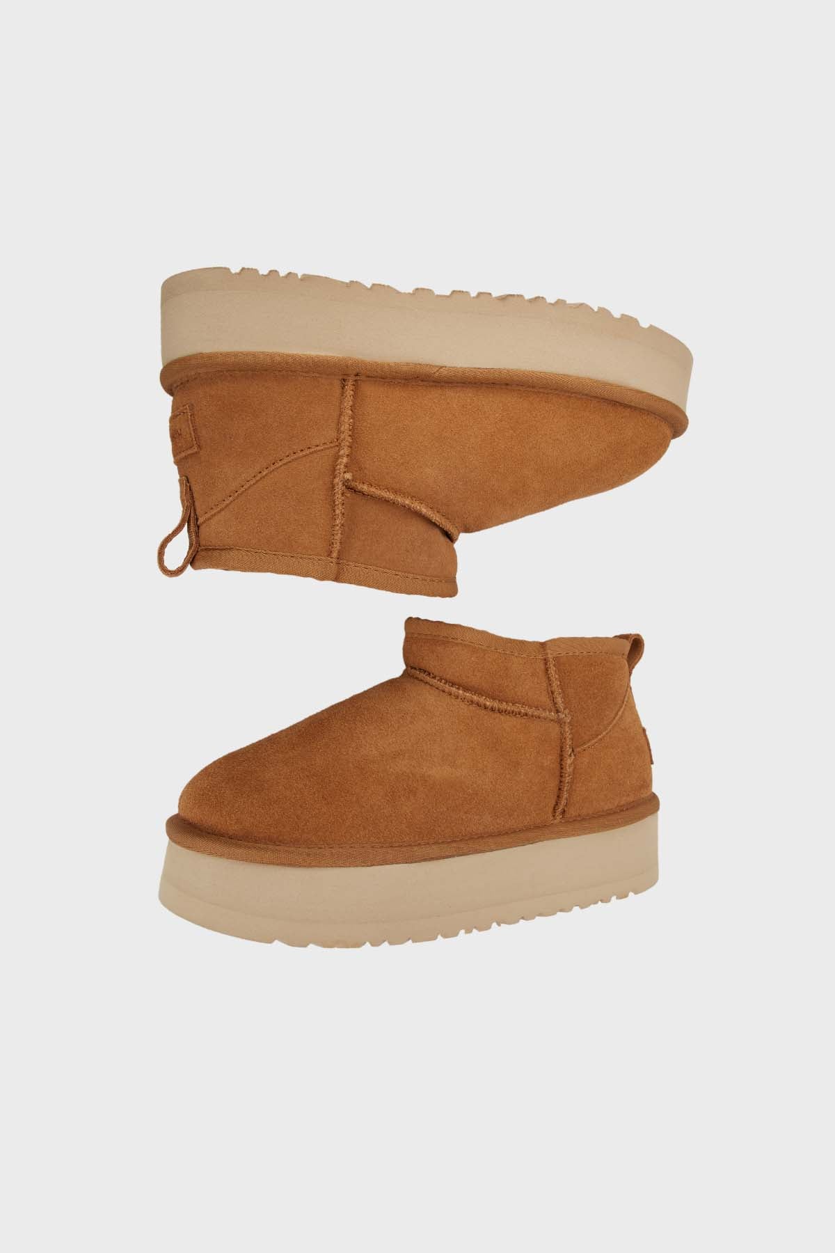 Hush Puppies Logolu İçi Yünlü Bayan Bot 033Z100943 CAMEL SÜET