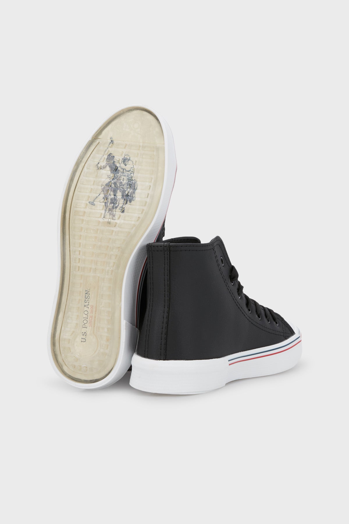 U.S. Polo Assn Logolu Bilekli Sneaker Bayan Ayakkabı PENELOPE HIGH WT 2PR SİYAH
