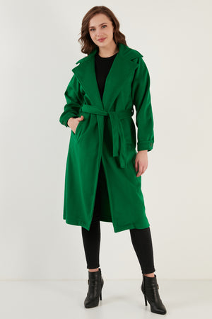 Lela Oversize Kemerli Cepli Kışlık Bayan Kaban 42190454 BENETTON