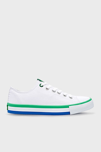 United Colors Of Benetton Sneaker Bayan Ayakkabı BN-30176 BEYAZ-YEŞİL