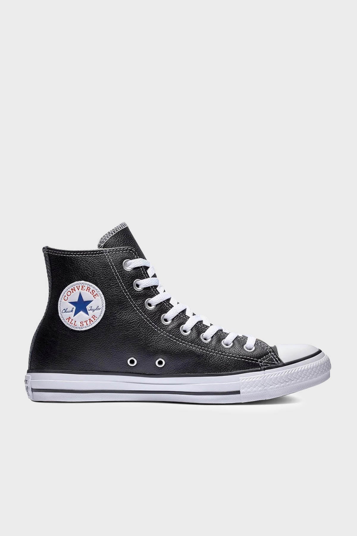 Converse Chuck Taylor All Star Bilekli Deri Sneaker Unisex Ayakkabı 132170C.001 SİYAH