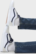 Vans Old Skool Sneaker Unisex Ayakkabı VN0005UFYY21 BEYAZ-LACİVERT