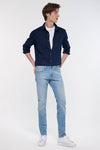 Mavi Kvnç Pamuklu Skinny Fit Normal Bel Dar Paça Jeans Erkek Kot Pantolon 001070-33974 AÇIK MAVİ