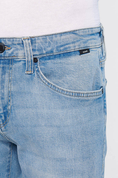 Mavi Kvnç Pamuklu Skinny Fit Normal Bel Dar Paça Jeans Erkek Kot Pantolon 001070-33974 AÇIK MAVİ