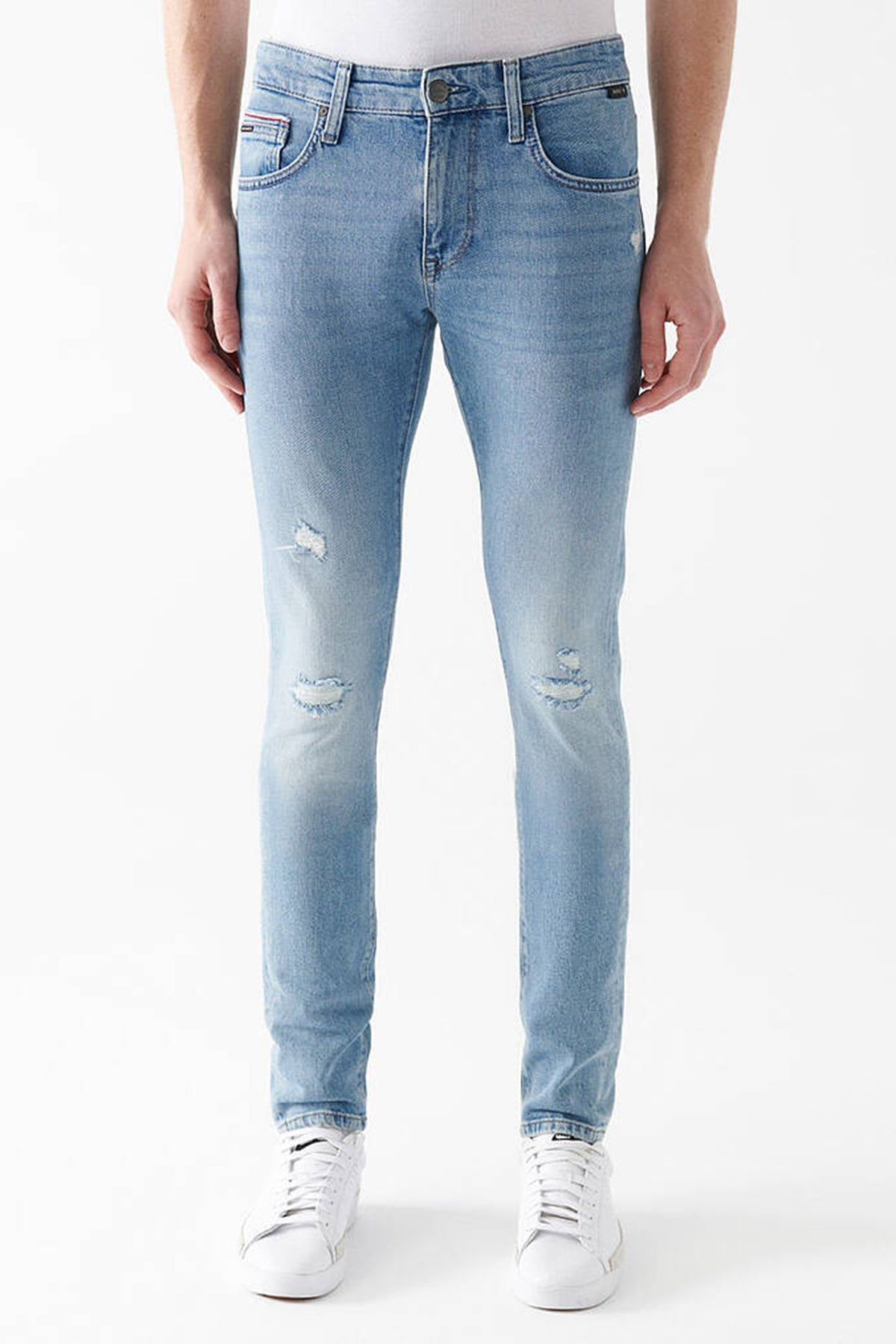 Mavi James Normal Bel Skinny Fit Dar Paça Jeans Erkek Kot Pantolon 0042480968 AÇIK MAVİ