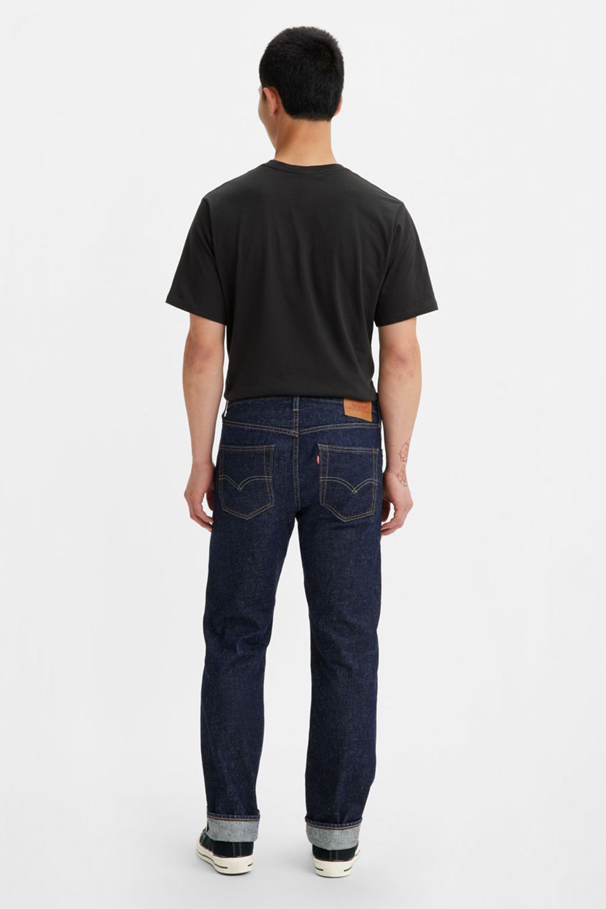 Levi's Pamuklu Normal Bel Düz Paça Straight Fit 501 Jeans Erkek Kot Pantolon 00501-3377 LACİVERT