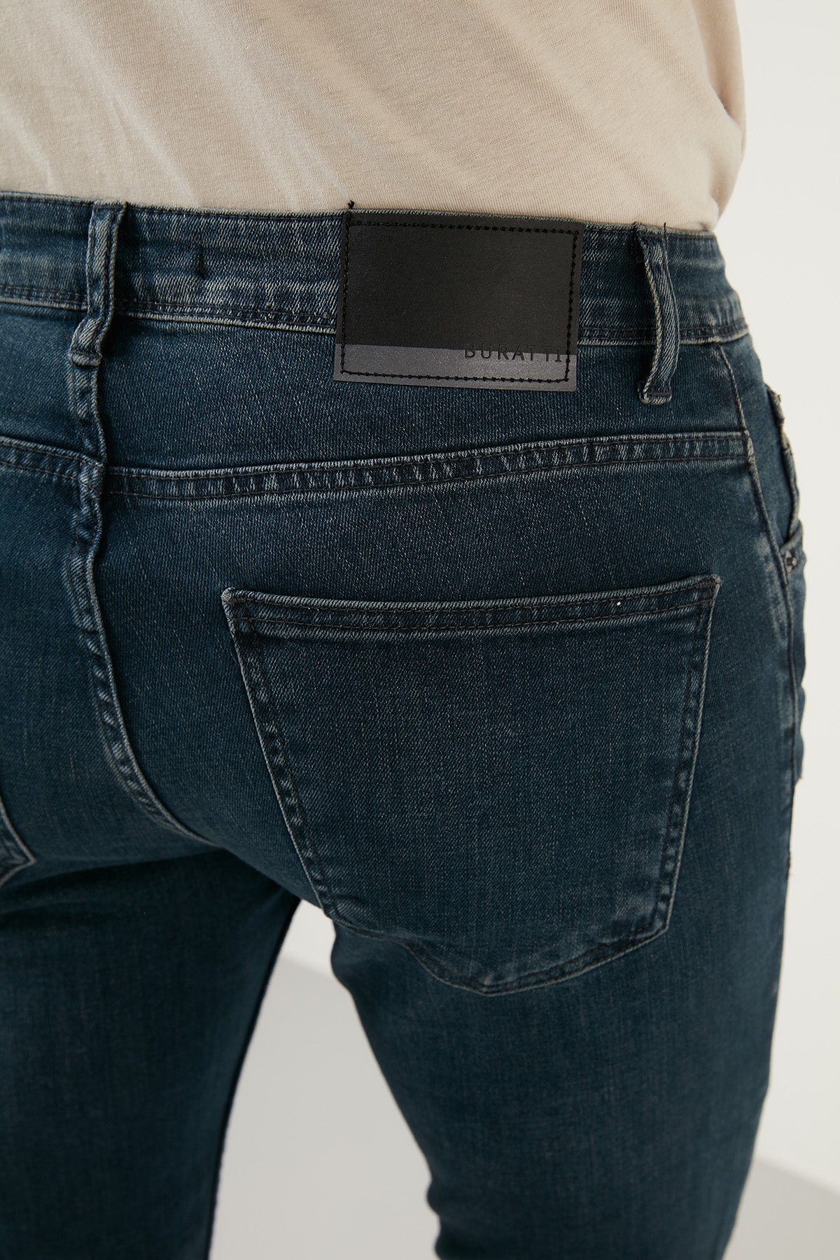 Buratti Pamuklu Normal Bel Slim Fit Dar Paça Jeans Erkek Kot Pantolon 1000F09NAPOLI MAVİ