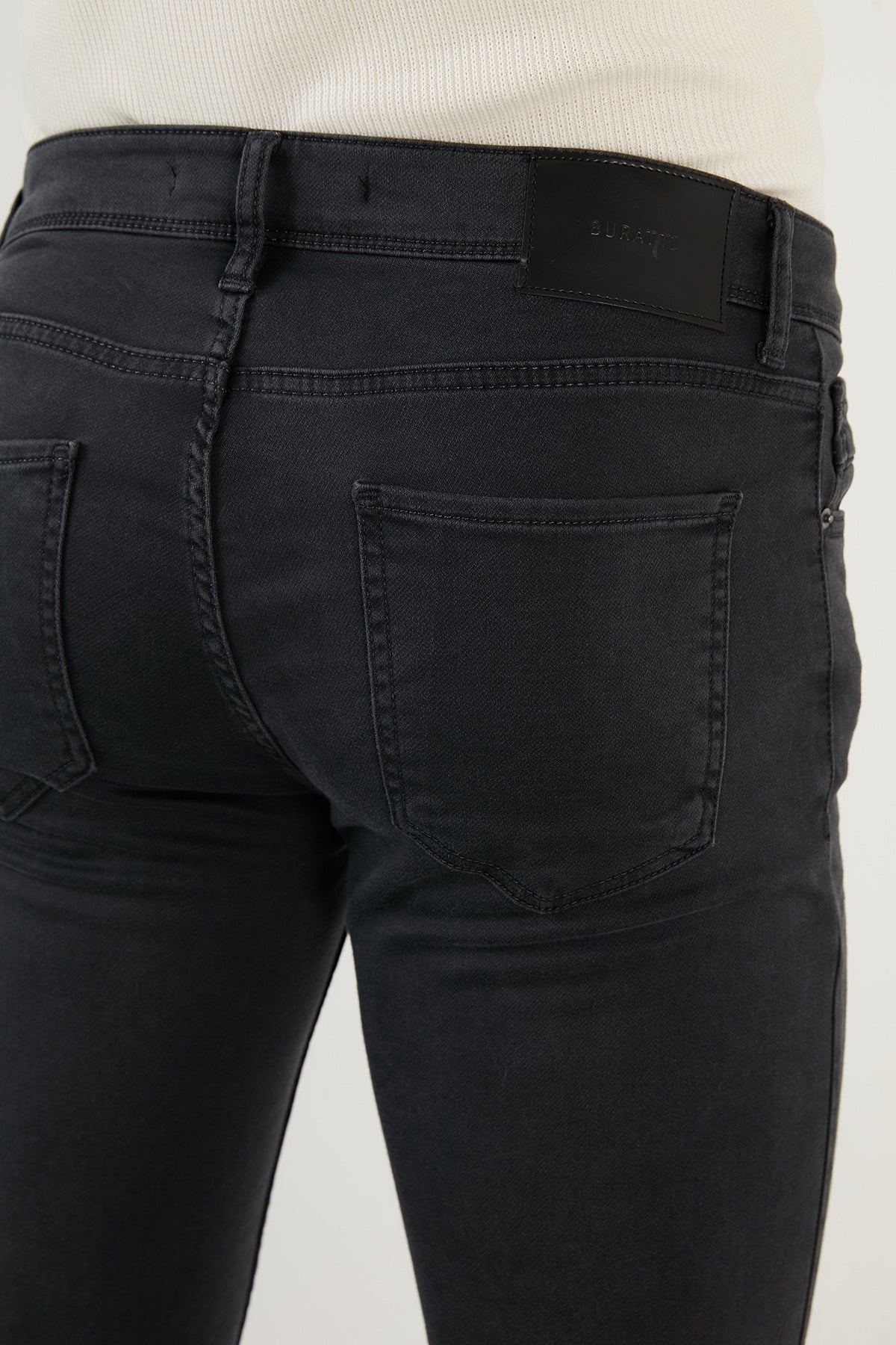 Buratti Pamuklu Normal Bel Slim Fit Dar Paça Jeans Erkek Kot Pantolon 1110D582NAPOLI ANTRASİT
