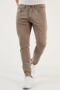 Buratti Pamuklu Normal Bel Dar Paça Slim Fit Jeans Erkek Kot Pantolon 1114D02NAPOLI BEJ