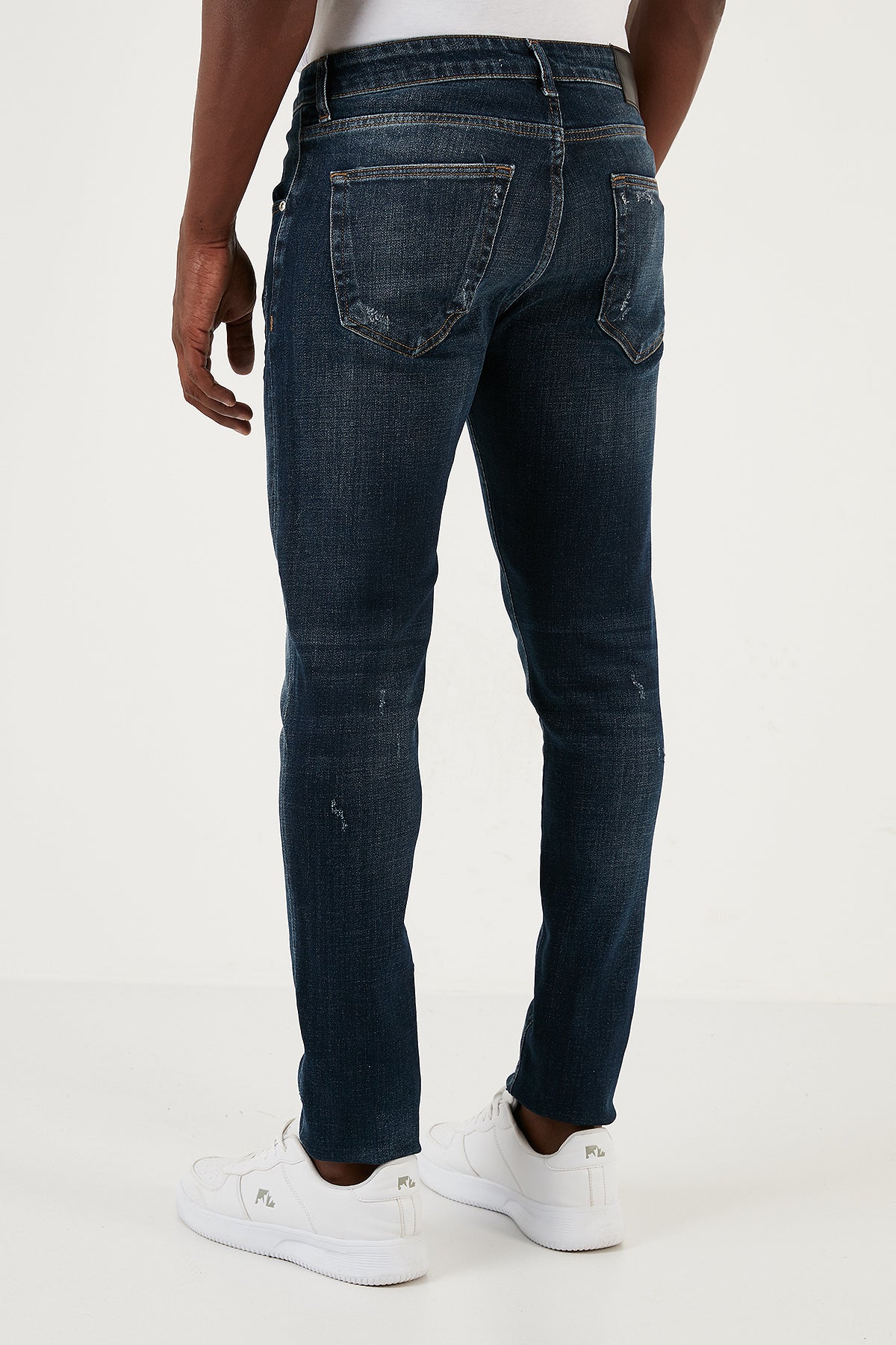 Buratti Streç Pamuklu Normal Bel Dar Paça Slim Fit Jeans Erkek Kot Pantolon 1115J05NAPOLI MAVİ