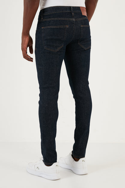 Buratti Streç Pamuklu Normal Bel Dar Paça Slim Fit Jeans Erkek Kot Pantolon 1115J29NAPOLI LACİVERT