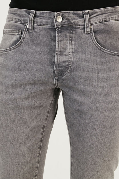 Buratti Pamuklu Normal Bel Slim Fit Dar Paça Jeans Erkek Kot Pantolon 1115J61NAPOLI GRİ