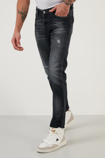 Buratti Pamuklu Normal Bel Slim Fit Dar Paça Jeans Erkek Kot Pantolon 1115M140NAPOLI SİYAH