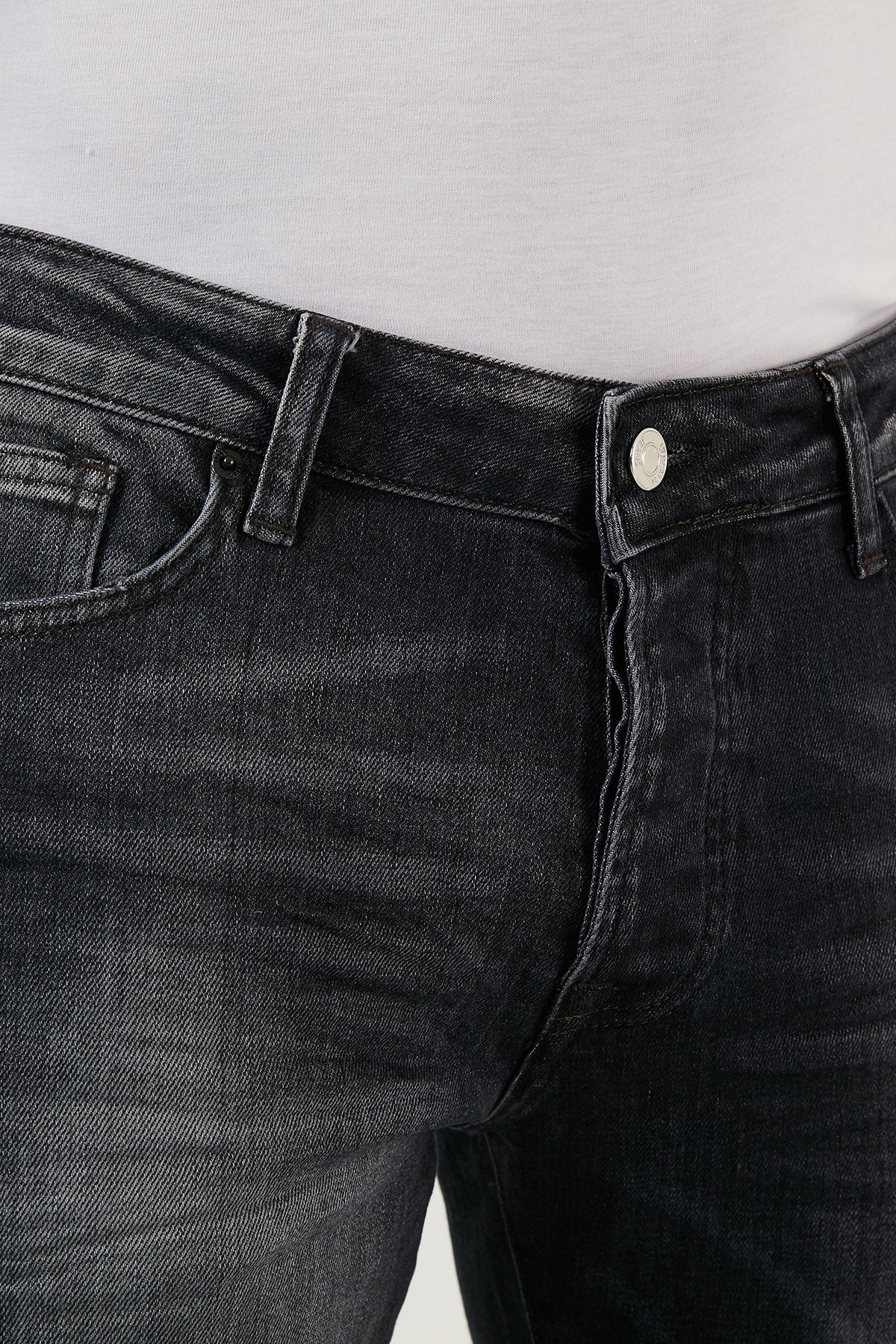 Buratti Pamuklu Normal Bel Slim Fit Dar Paça Jeans Erkek Kot Pantolon 1115M140NAPOLI SİYAH
