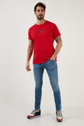Buratti Pamuklu Normal Bel Slim Fit Dar Paça Jeans Erkek Kot Pantolon 1116F13NAPOLI AÇIK MAVİ