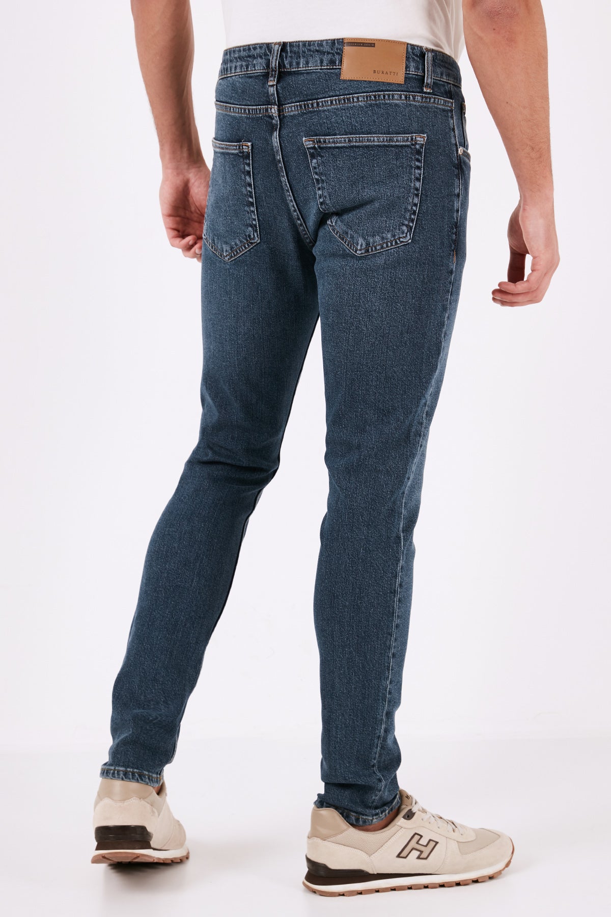 Buratti Pamuklu Normal Bel Slim Fit Dar Paça Jeans Erkek Kot Pantolon 1116J76NAPOLI LACİVERT