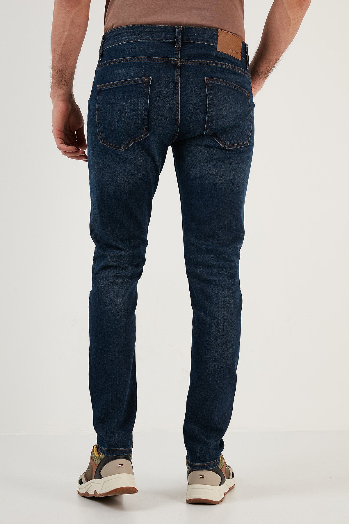 Buratti Pamuklu Normal Bel Slim Fit Dar Paça Jeans Erkek Kot Pantolon 1116M09NAPOLI KOYU MAVİ