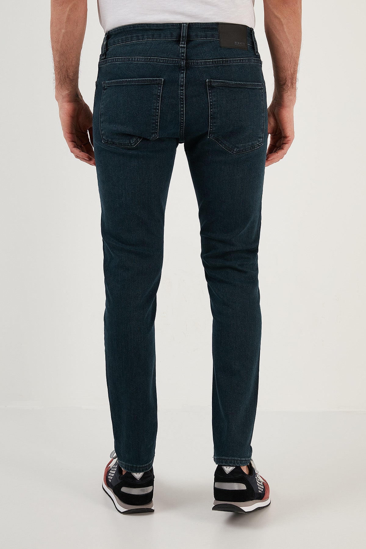 Buratti Pamuklu Normal Bel Slim Fit Dar Paça Jeans Erkek Kot Pantolon 1117H02NAPOLI LACİVERT