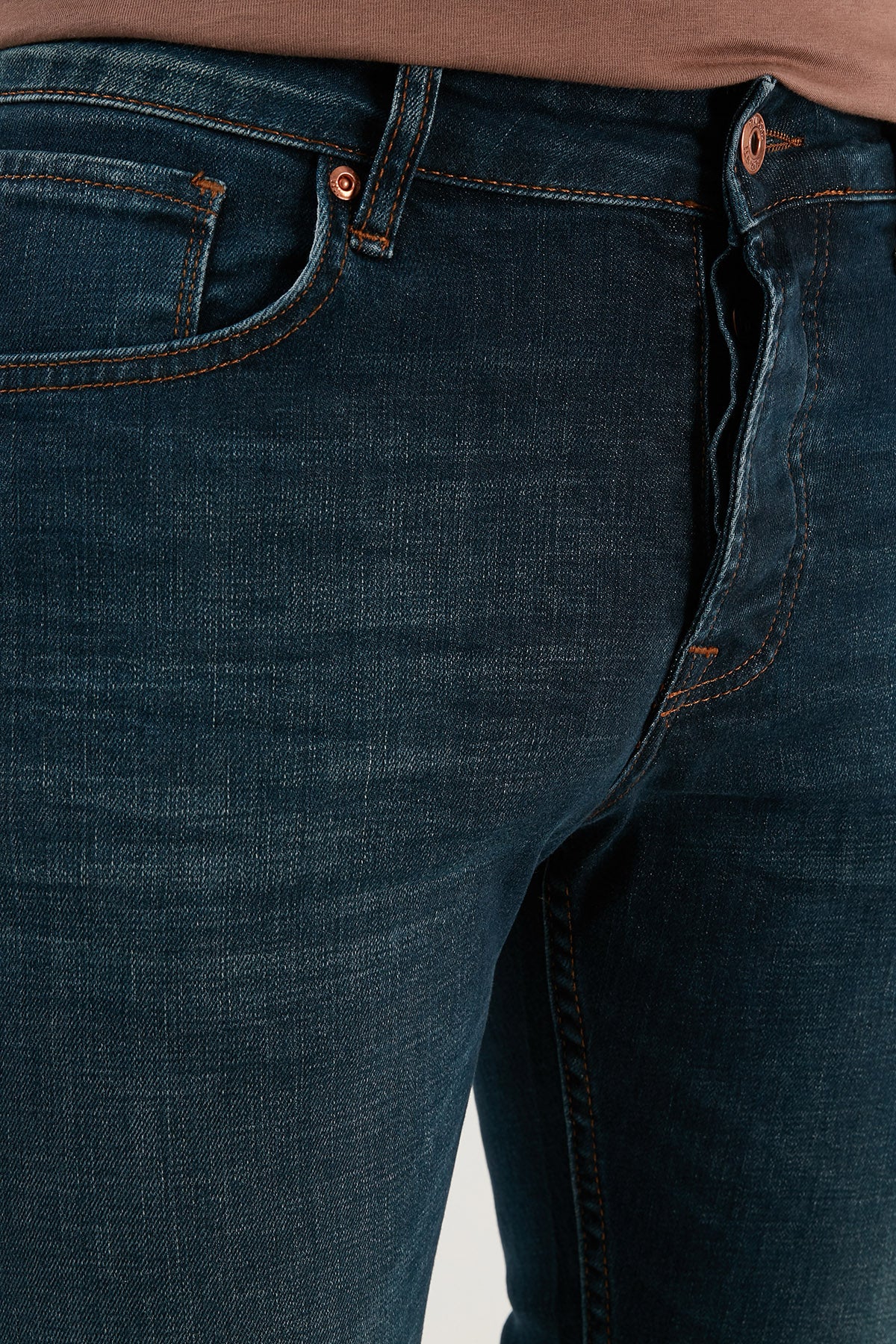Buratti Pamuklu Normal Bel Slim Fit Dar Paça Jeans Erkek Kot Pantolon 1118F11NAPOLI LACİVERT