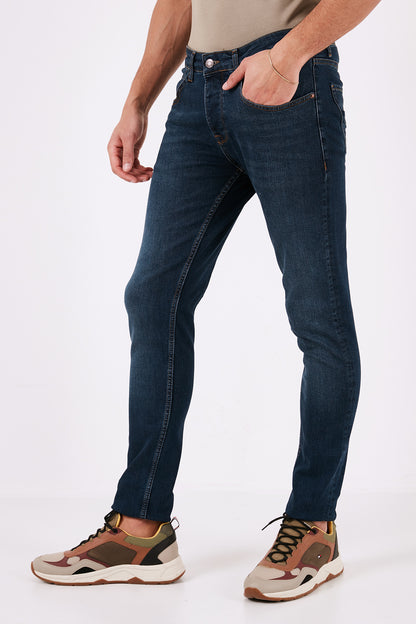 Buratti Pamuklu Normal Bel Slim Fit Dar Paça Jeans Erkek Kot Pantolon 1122J65NAPOLI LACİVERT