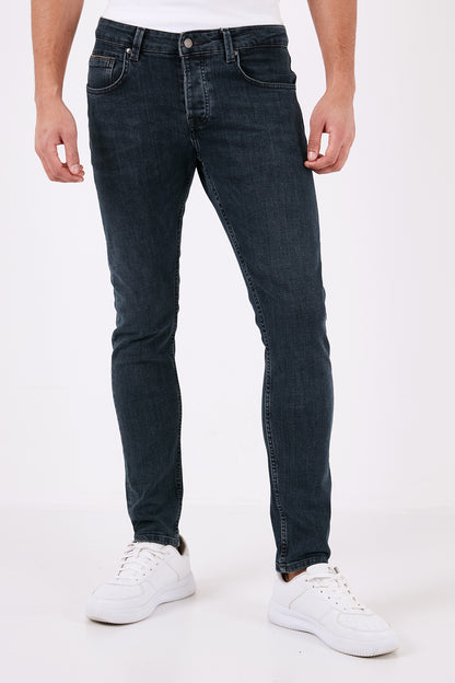 Buratti Pamuklu Normal Bel Slim Fit Dar Paça Jeans Erkek Kot Pantolon 1130J75NAPOLI MAVİ