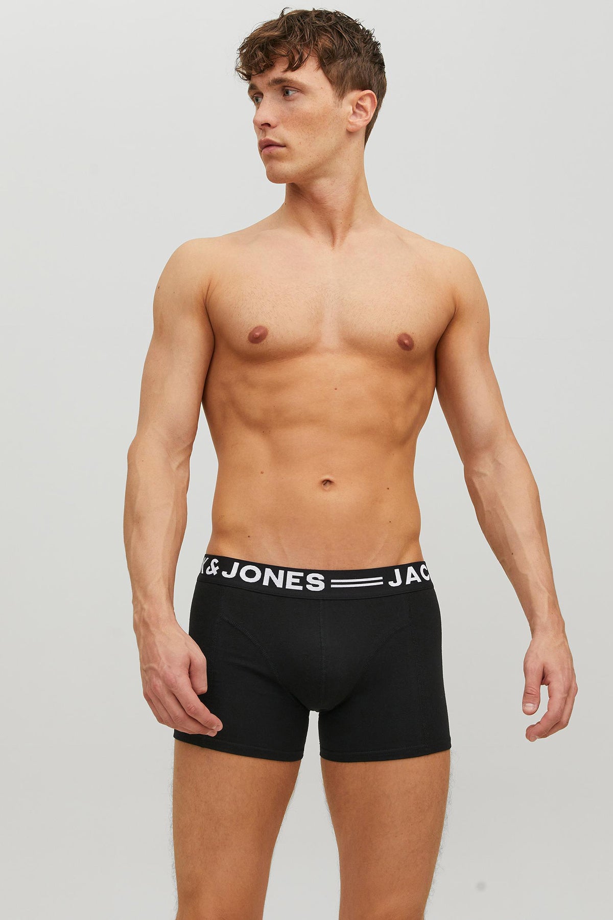 Jack & Jones Addıiıonals Sense 3 Pack Erkek Boxer 12081832 SİYAH