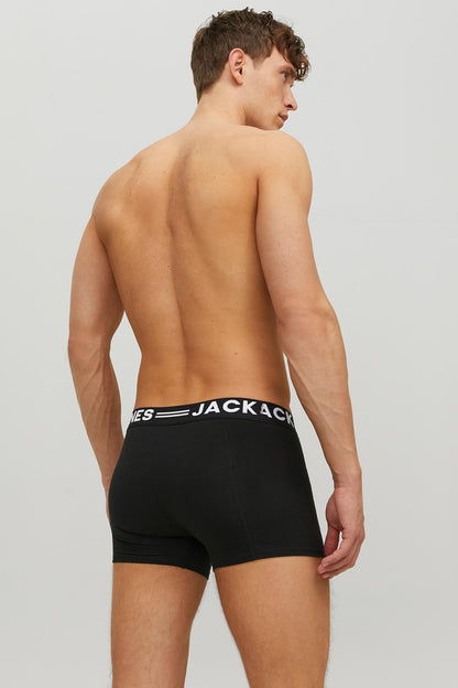 Jack & Jones Addıiıonals Sense 3 Pack Erkek Boxer 12081832 SİYAH