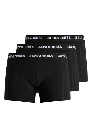 Jack & Jones Additionals Jacanthony Streç Pamuklu 3 Pack Erkek Boxer 12171944 SİYAH