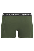 Jack & Jones Accessoies Jordan Pamuklu Esnek Erkek Boxer 12241898 KOYU HAKİ
