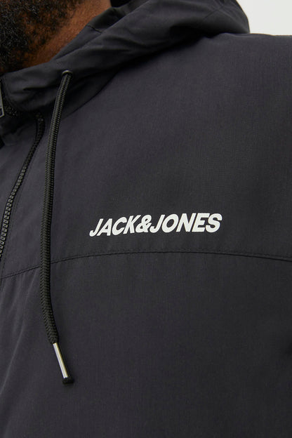 Jack & Jones Plus Jjerush Büyük Beden Bomber Erkek Ceket 12243517 SİYAH