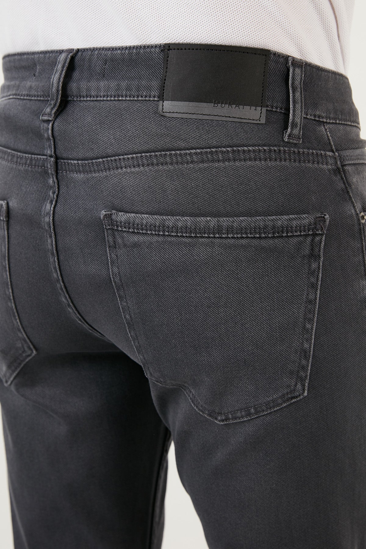 Buratti Pamuklu Normal Bel Slim Fit Boru Paça Jeans Erkek Kot Pantolon 2003M134PARMA ANTRASİT