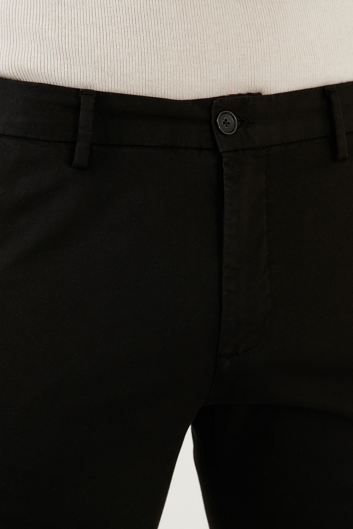 Buratti Pamuklu Normal Bel Slim Fit Boru Paça Erkek Pantolon 216MILANO SİYAH