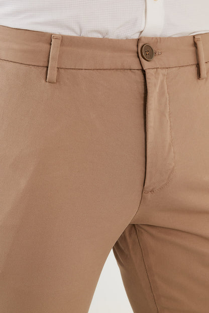 Buratti Pamuklu Normal Bel Slim Fit Boru Paça Erkek Pantolon 216MILANO VİZON