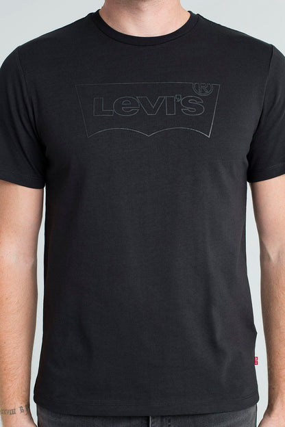 Levi's % 100 Pamuklu Bisiklet Yaka Erkek T Shirt 224890330 SİYAH