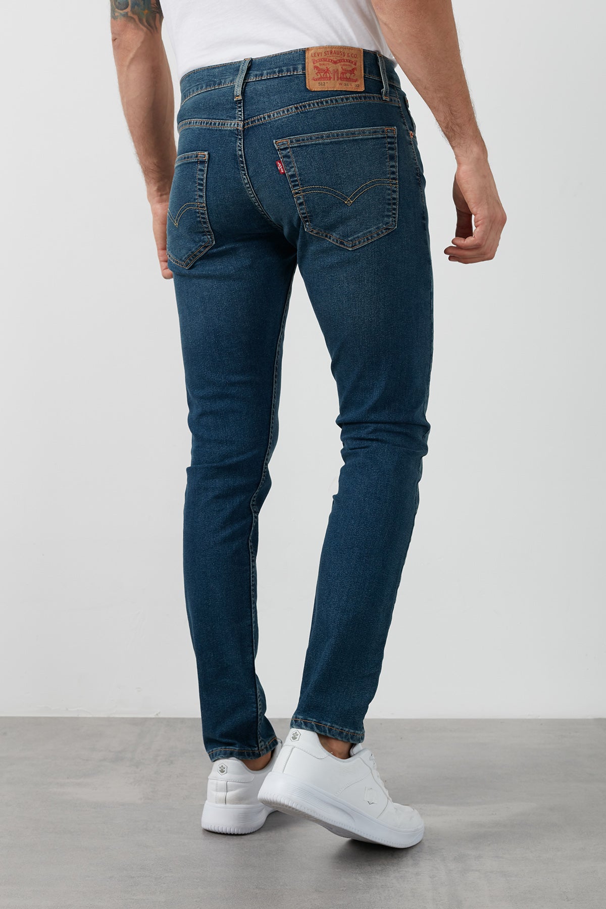 Levi&#39;s Slim Fit Pamuklu 512 Jeans Erkek Kot Pantolon 28833-0783 MAVİ