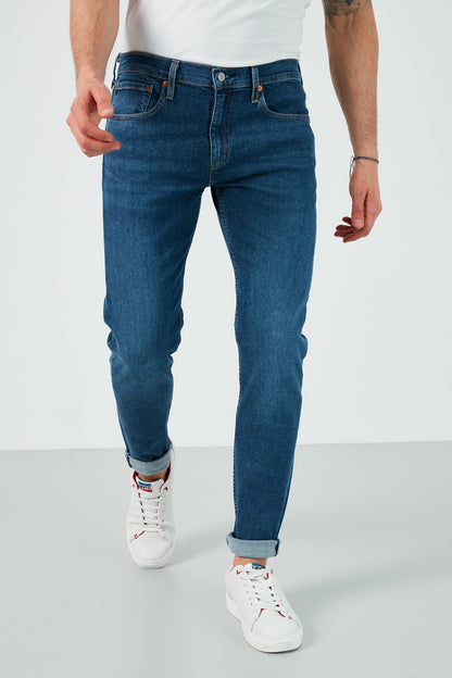 Levi's 512 Pamuklu Normal Bel Slim Fit Jeans Erkek Kot Pantolon 28833-0922 MAVİ